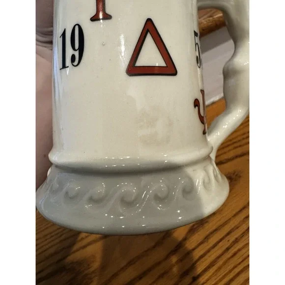 Vtg Gamma Del Of Lower Merion Mug Stein Lady On Handle 1955 Juk-Juk Pennsylvania